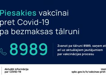 Iedzīvotājus aicina jau tagad pieteikties vakcīnai pret Covid-19