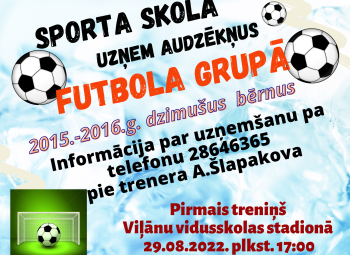 Nāc spēlēt futbolu!