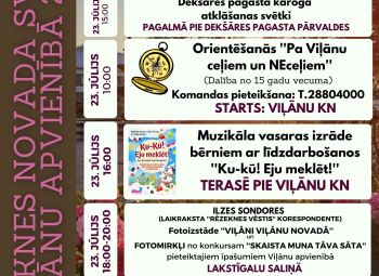 Ieskaties Rēzeknes novada svētku Viļānu apvienības programmā 2022! 