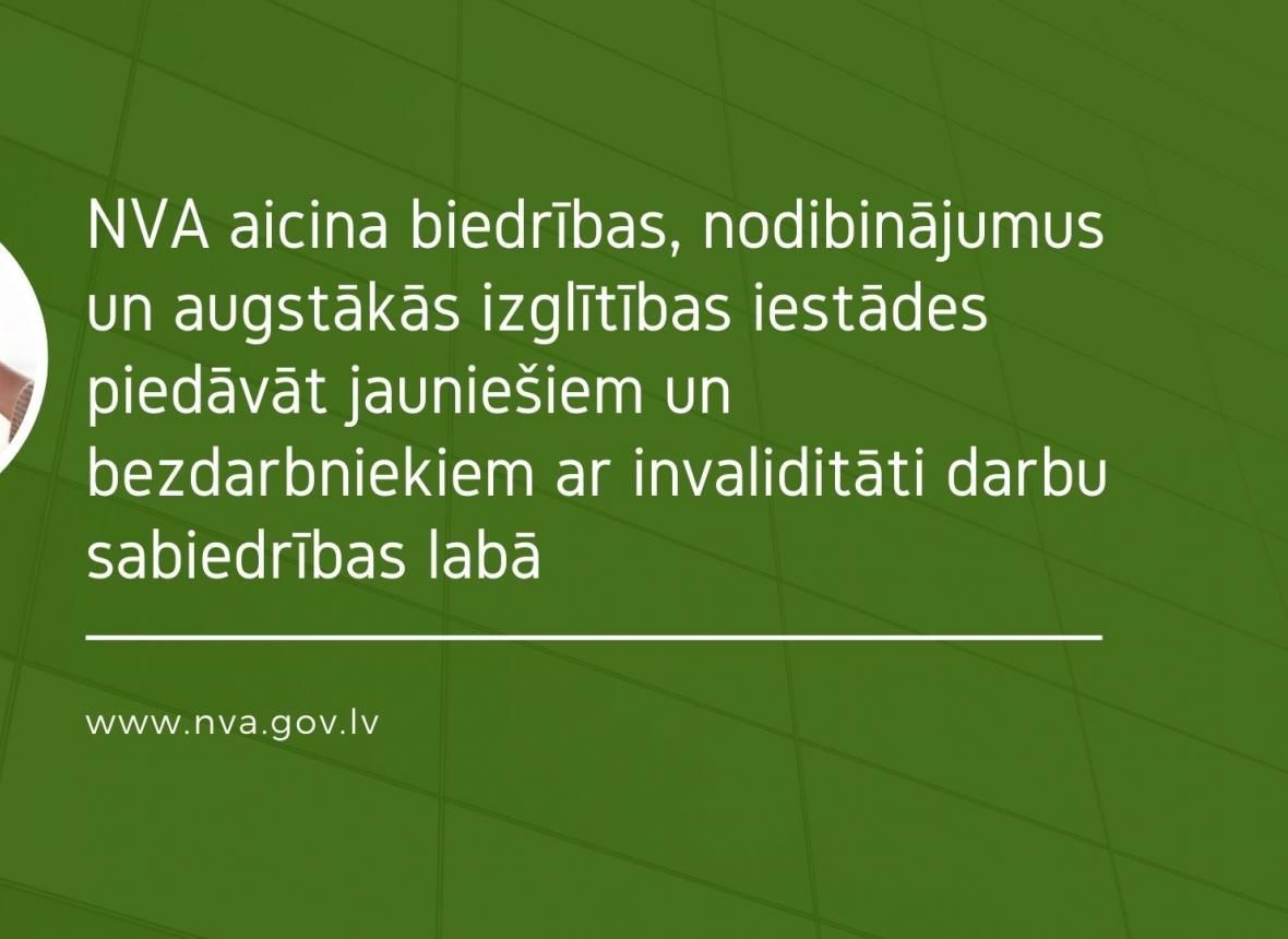 NVA aicina piedāvāt jauniešiem un bezdarbniekiem ar invaliditāti darbu sabiedrības labā