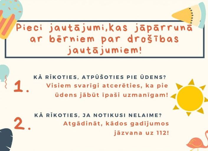 Bērnu drošība vasarā: 5 jautājumi, kas jāpārrunā ar bērniem